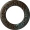 Ekena Millwork Ribbon with Bow Medallion (Canopies up to 7 1/2"), 12 1/4"OD x 7 1/2"ID x 7/8"P, Bronze Blue Patina CM12RIBBS - alternate 1